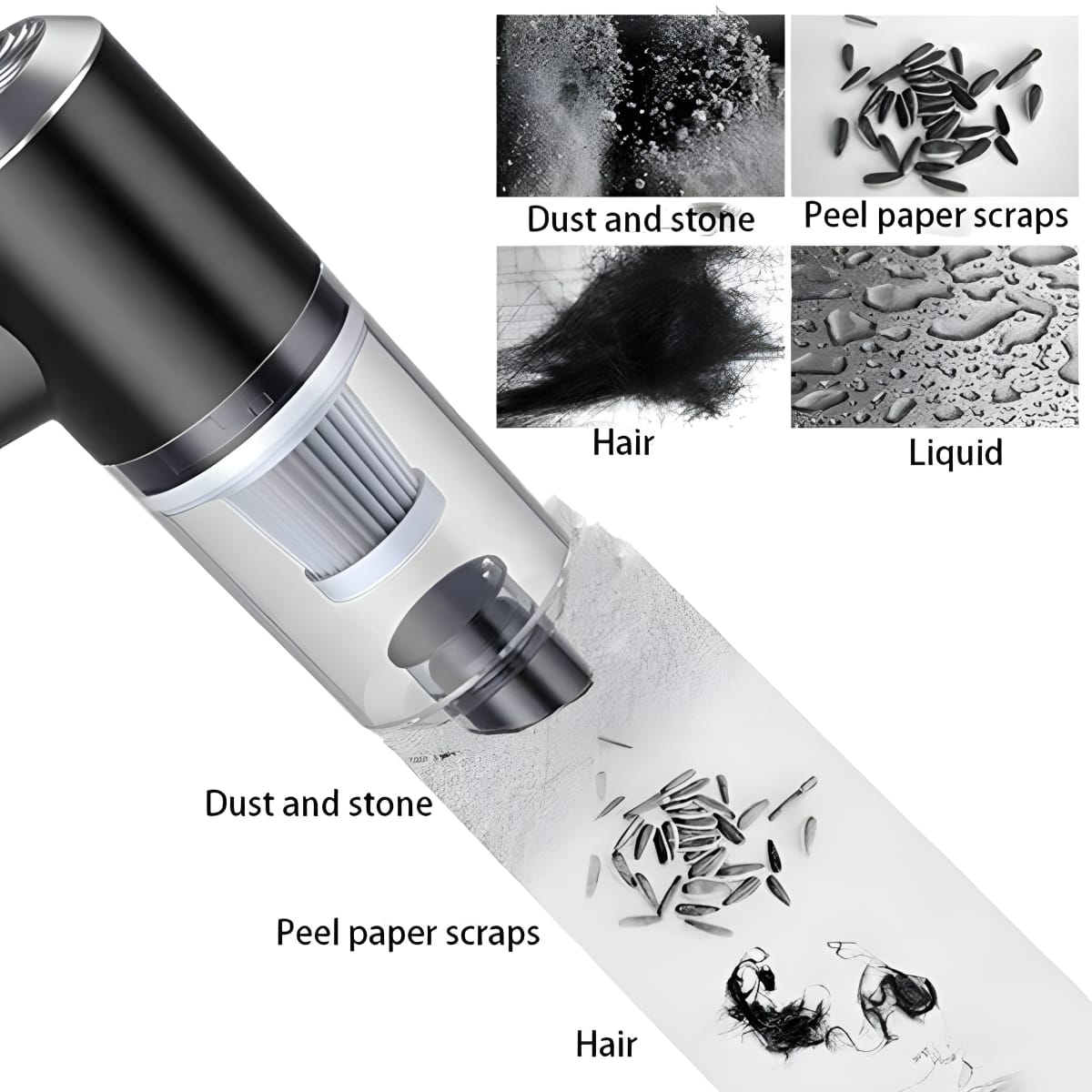 DustZap™ – 2-in-1 Mini Vacuum & Air Duster